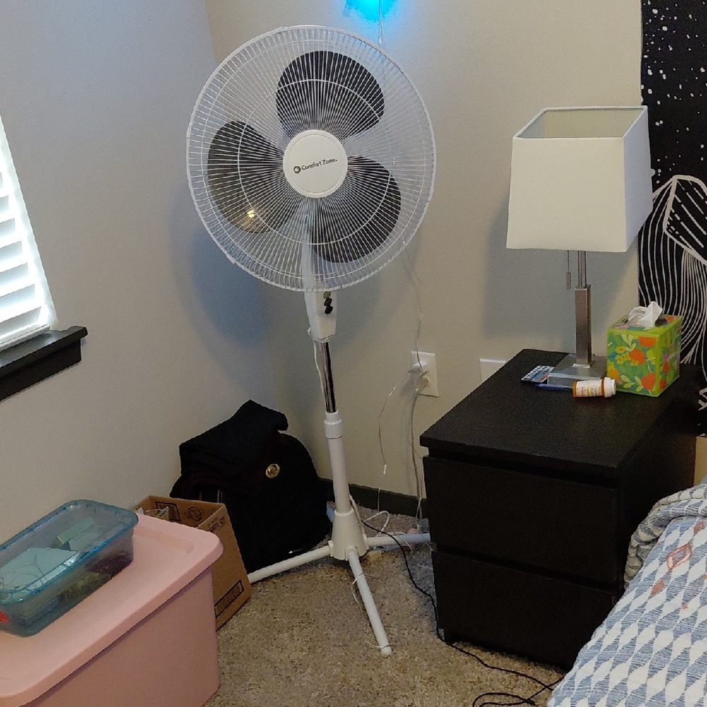 Comfort Zone White Stand Fan